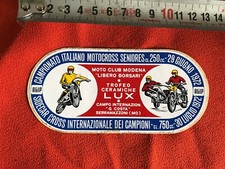 ADESIVO LIBERO BORSARI TROFEO CERAMICHE LUX MOTOCROSS 1972