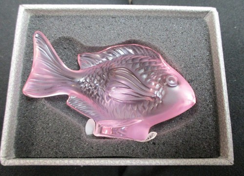 Pesce damigella rosa lalique - rosa,