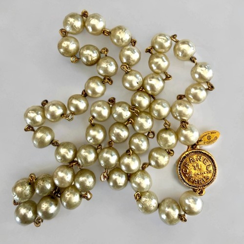 Collana medaglione chanel - medaglione,
