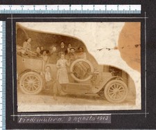 antica foto -  PIEDIMULERA 2 agosto 1913 - Auto d'Epoca - VB
