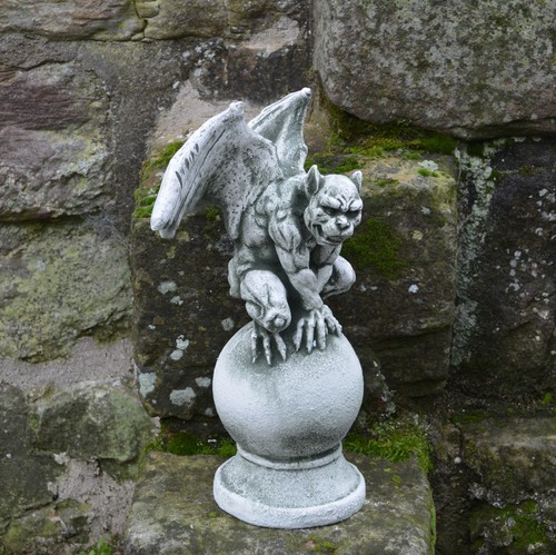 Drago gargoyle sfera statua - drago,
