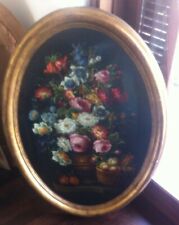 2 Quadri ovali dipinti a mano