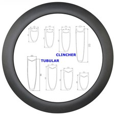 Cerchio in carbonio 700C bici