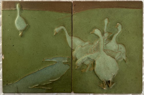 Rookwood pottery tile due - rookwood, co