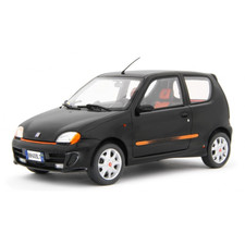 FIAT 600 SPORTING ABARTH 1998 BLACK 1:18 Laudo Racing Auto Stradali Modellino Nu