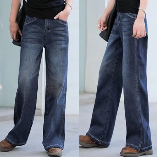 Pantaloni denim donna gamba - denim,