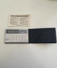 calcolatrice sanyo EL-851 vintage con custodia e istruzioni