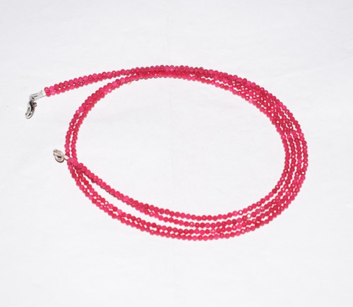 Collana con rubini - , da