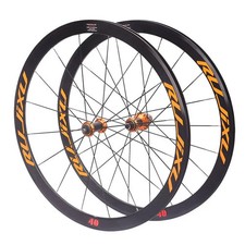  700C Bici da Strada 30/36/40/50mm Set Ruote Cerchio Freno Ruote Carbonio 6 Pawls Mozzi 