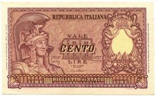 100 LIRE BIGLIETTO DI STATO