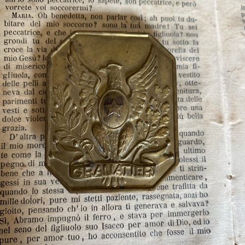 Fibbia ww2 granatieri - granatieri, di