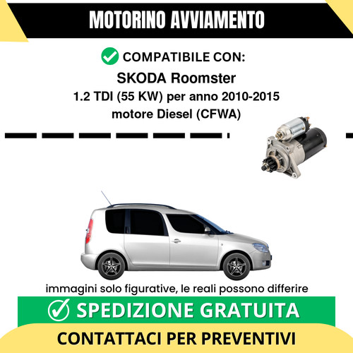 Motorino avviamento skoda - motorino,