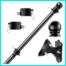 Kit Palo Bandiera, Grovigli Free Spinning Acciaio Inox Antiruggine Flagpole per 3x...