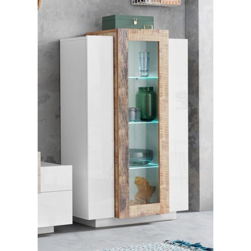 Vetrina bianco acero con - bianco, 3