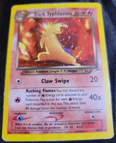 Holo foil dark typhlosion - holo,