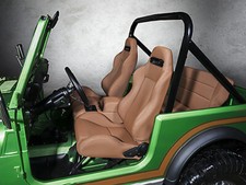 Racing Seat set anteriore marrone sinistro e destro sedile da corsa sedile Jeep CJ 76-86