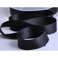 Nastro Doppio raso NERO 10 mm