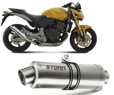 Terminale Scarico Storm by Mivv Gp acciaio inox per Honda Hornet 600 2007 > 2013