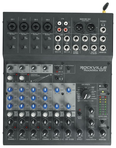 Rockville rockmix 10fx mixer - rockmix,