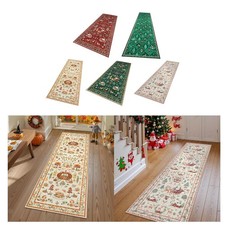 Tappeto natalizio decorativo morbido e lungo per cucina, feste al coperto