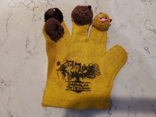 Guanto pupazzo vintage giocoso