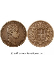 Italie Charles Albert - 5 Lire