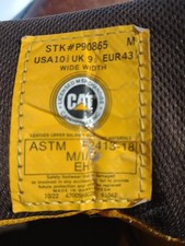 Stivali Caterpillar Uomo Alaska 2.0 Pelle Marrone Punta Acciaio 6" Misura 10,5