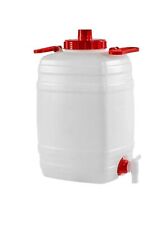 Bidone per Alimenti in Plastica Tanica Fusto per Acqua Olio Vino con Rubinetto