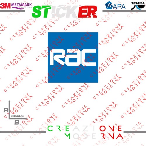 Adesivo sticker rac misure - rac,