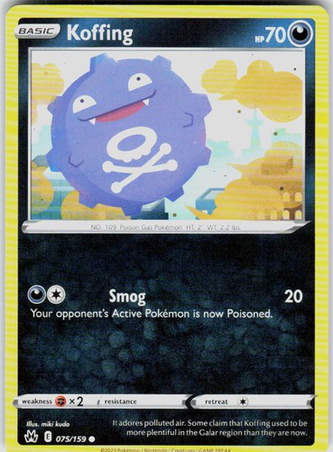 Koffing 075 159 swsh - koffing, crown