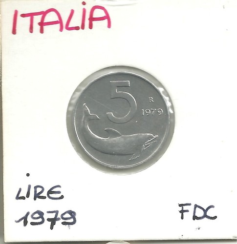 Repubblica italiana5 lire 1979 - italiana5,