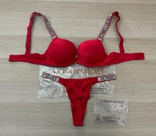 REGGISENO 75B PUSHUP INTIMO LINGERIE TANGA PERIZOMA BRASILIANA VICTORIA'S SECRET