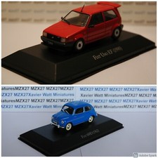 Lotto 2 Macchinine Fiat 600 1962 + Fiat Uno Ef 1990 Salvat Argentina 1/43 °