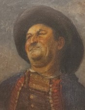 Antico Ritratto Maschile Popolare 