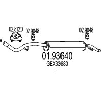 MARMITTA POSTERIORE ROVER 114