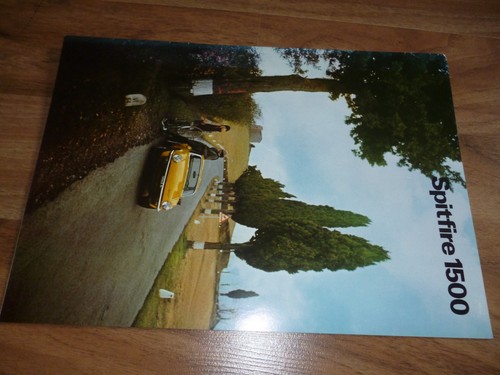Triumph spitfire 1500 depliant - spitfire,