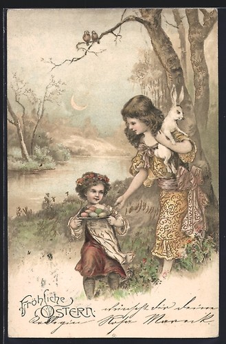 Cartolina rilievo bambini - cartolina,