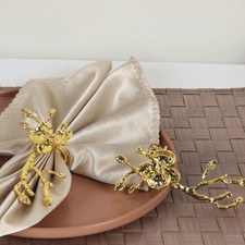 2 pezzi anello tovagliolo