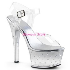Sexy SANDALI STRASS tacco 15
