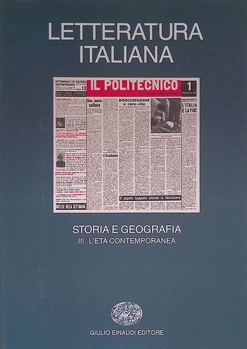 Letteratura italiana storia e - storia,
