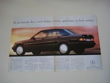 advertising Pubblicità 1991 MERCEDES 190 E