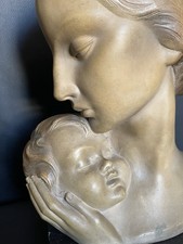 Antico busto madre - antico, bambino