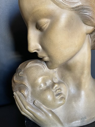 Antico busto madre con - madre, bambino