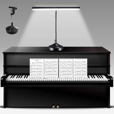 NovoLido Lampada da Scrivania a LED 2 in 1 Lampada Pianoforte con Base e