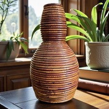 Vaso da tavolo vintage canna