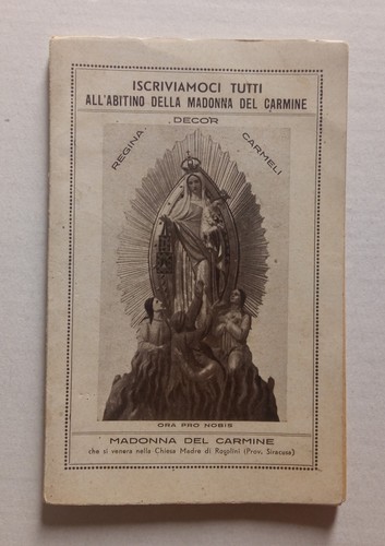 Libretto madonna del - del, carmine