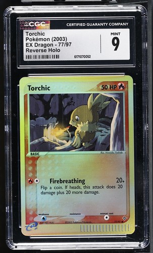 Cgc mint torchic 97 - torchic, ex