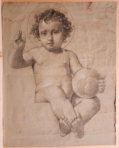 Disegno preparatorio artista - preparatorio,,