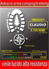 adesivo Campeggio, camping