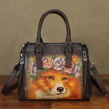 Hand Painted Genuine Leather